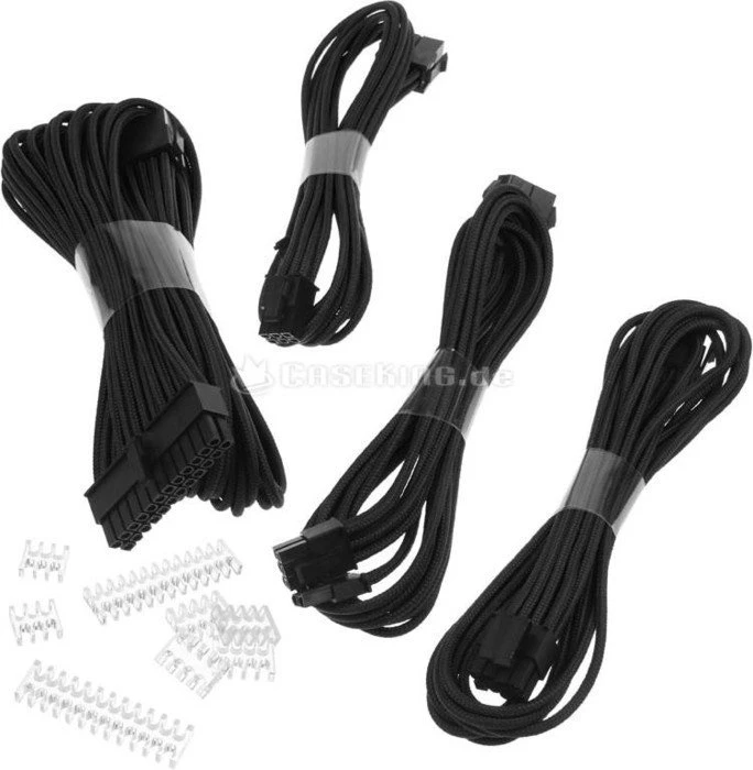 Phanteks Verlängerungskabel Kit für Netzteile, schwarz, 500mm