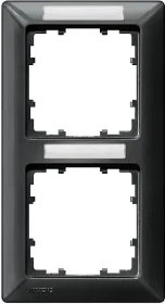 Siemens DELTA line Rahmen 2-Fach, 151x80mm, carbonmetallic