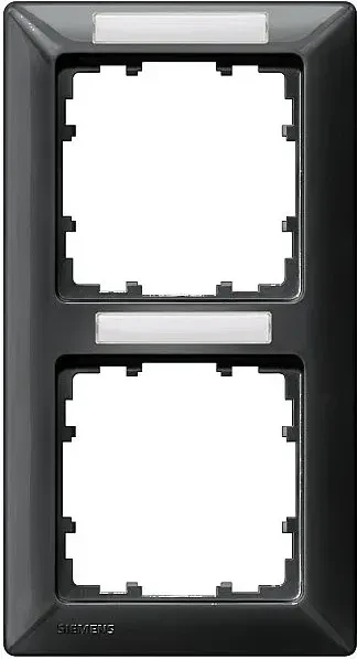 Siemens DELTA line Rahmen 2-Fach, 151x80mm, carbonmetallic