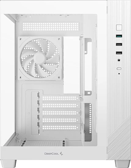 DeepCool CG330 3F, weiß, Glasfenster