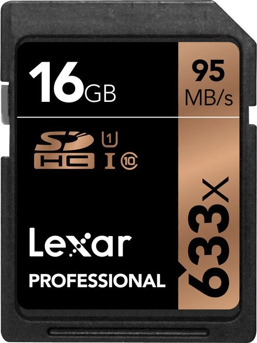 Lexar Professional 633x R95 16GB, UHS-I U1, Class 10