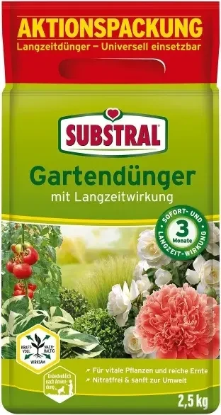Evergreen Garden Care Substral Gartendünger mit Langzeitwirkung, 2.5kg