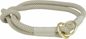 Trixie Soft Rope Zug-Stopp-Halsband, L-XL, Grau/Hellgrau