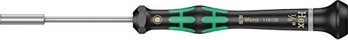 Wera Kraftform Micro 2069 zöllig Elektroniker Außensechskant Schraubendreher zöllig, 1/8"x60mm
