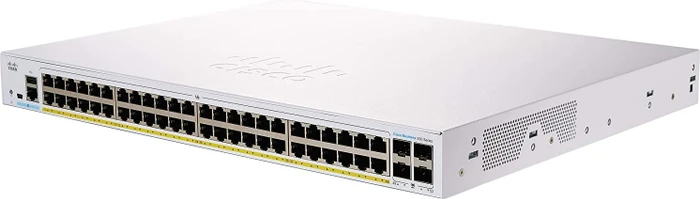 Cisco Business 350 Rackmount Gigabit Managed Switch, 48x RJ-45, 4x SFP, 370W PoE+