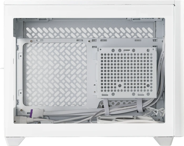 Cooler Master MasterBox NR200P [V2], weiß, Glasfenster, Mini-ITX