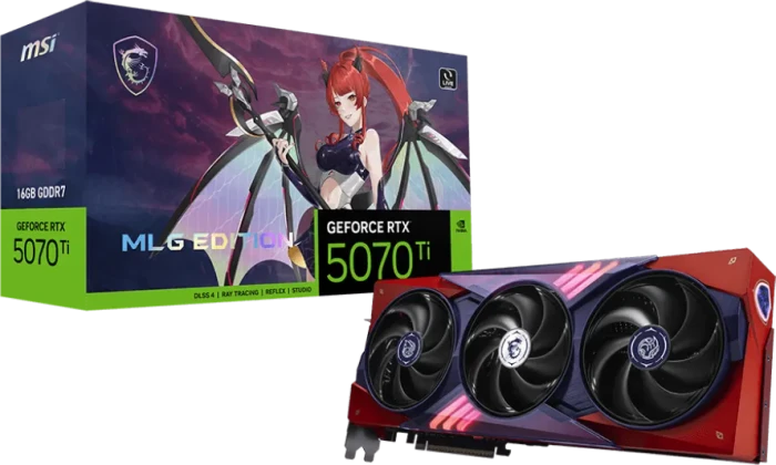 MSI GeForce RTX 5070 Ti 16G MLG Edition, G507T-16ME, 16GB GDDR7, HDMI, 3x DP