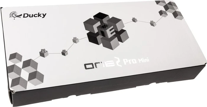 Ducky One 2 Pro Mini, PBT, schwarz, LEDs RGB, Kailh Box WHITE, USB, DE