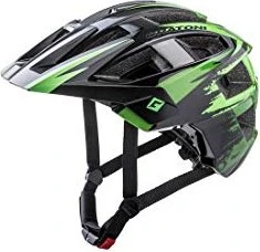 Cratoni AllSet Helm schwarz/grün matt
