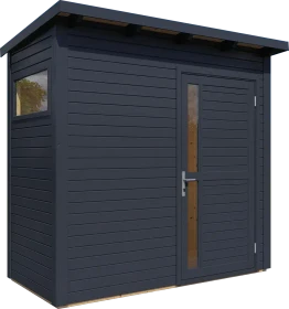 Bertilo Pentus 1 Gartenhaus 234x115cm anthrazit