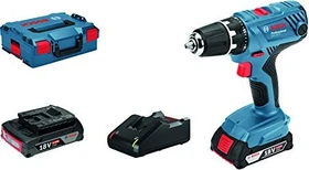 Bosch Professional GSR 18V-21 Akku-Bohrschrauber inkl. L-Boxx + 2 Akkus 2.0Ah