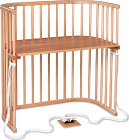 Babybay Boxspring Beistellbett buche seidenmatt klarlackiert