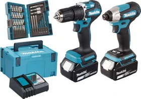 Makita DLX2414JX4 Akku-Maschinenset inkl. MAKPAC + 2 Akkus 3.0Ah