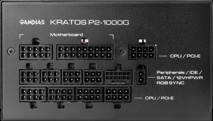 Gamdias Kratos Gold P2-1000G 1000W, ATX 3.0