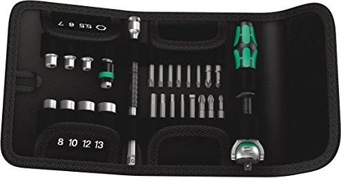 Wera Kraftform Kompakt Zyklop Speed Bitset/Steckschlüsselsatz inkl. Tasche, 26-tlg.