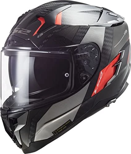 LS2 FF327 Challenger CT2 Alloy schwarz/grau/orange