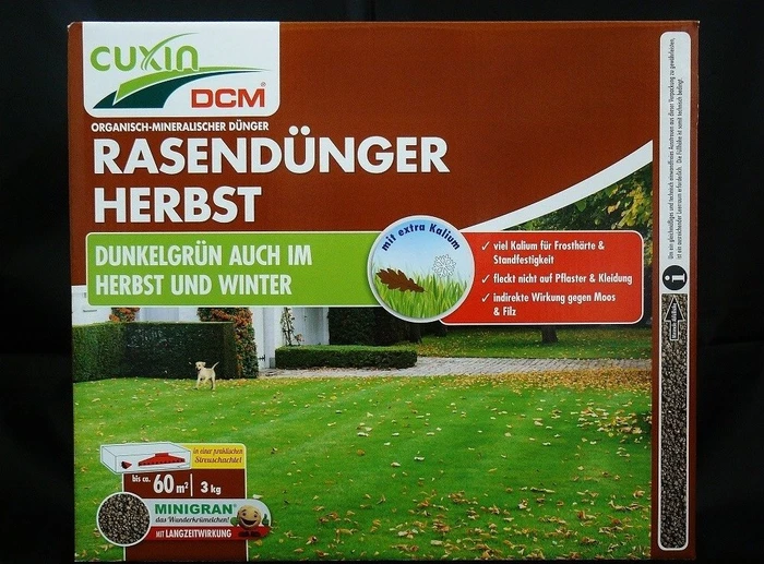 Cuxin DCM Rasendünger Herbst, 3kg