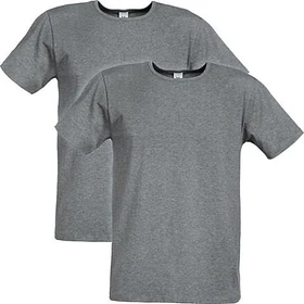 ErwinMüller Single Jersey Unterhemd T-Shirt kurzarm grau meliert (Herren)