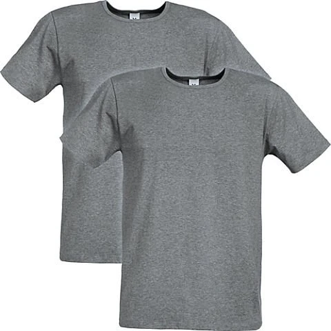 ErwinMüller Single Jersey Unterhemd T-Shirt kurzarm grau meliert (Herren)