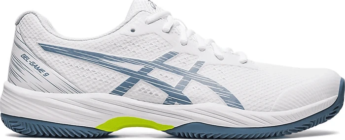 Asics Gel-Game 9 Clay white/steel blue (Herren)