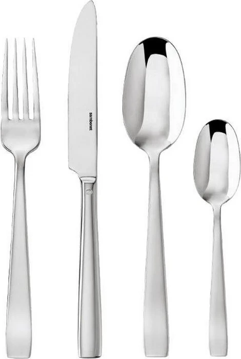 Sambonet Flat Edelstahl 18/10 Monoblock Besteck-Set, 24-tlg.