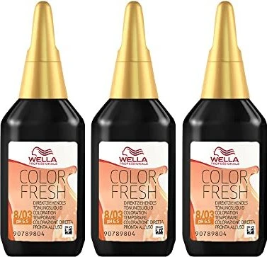 Wella Color Fresh Haartönung pH 6.5 Acid Line Pure Naturals 8/03 hellblond natur-gold, 75ml