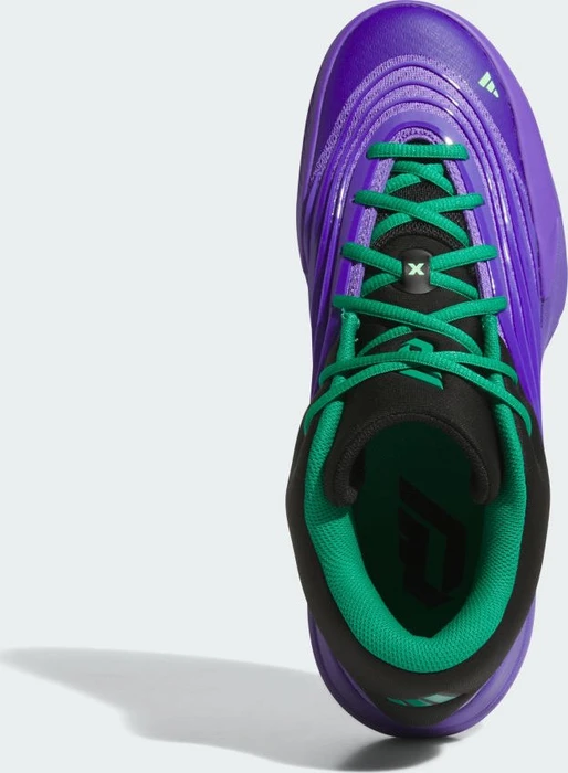 adidas Dame X purple rush/core black/court green