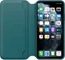 Apple Leder Folio Case für iPhone 11 Pro Max pfauenblau Vorschaubild