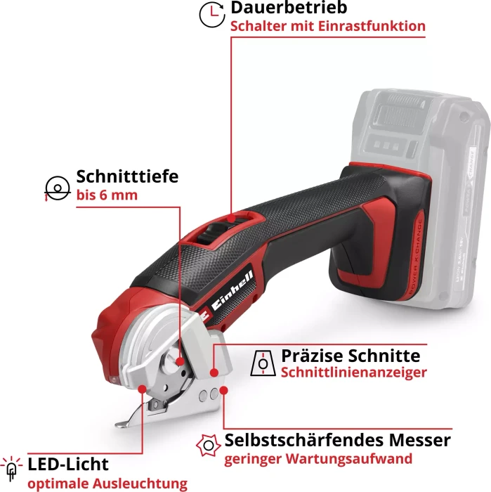 Einhell Expert TE-UC 18/6 Li Akku-Schere solo