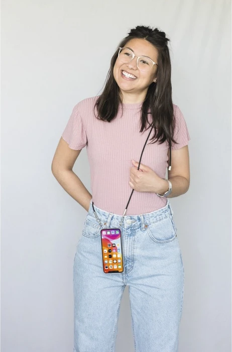 Hama Cross-Body-Cover mit Umhängekordel für Apple iPhone 7/8/SE 2020 transparent