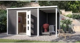 Weka wekaLine 413 A 450x300cm Gartenhaus anthrazit