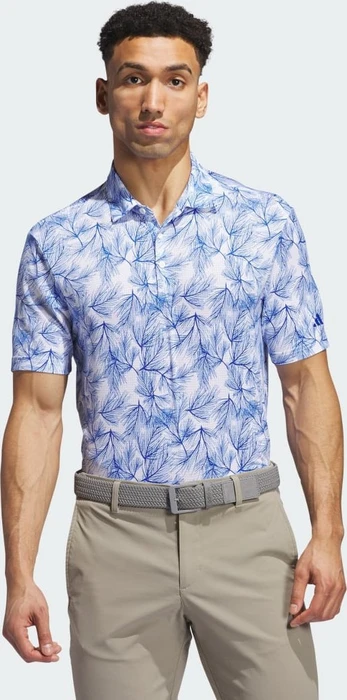 adidas Ultimate365 Mesh Print Poloshirt kurzarm white/royal blue (Herren)