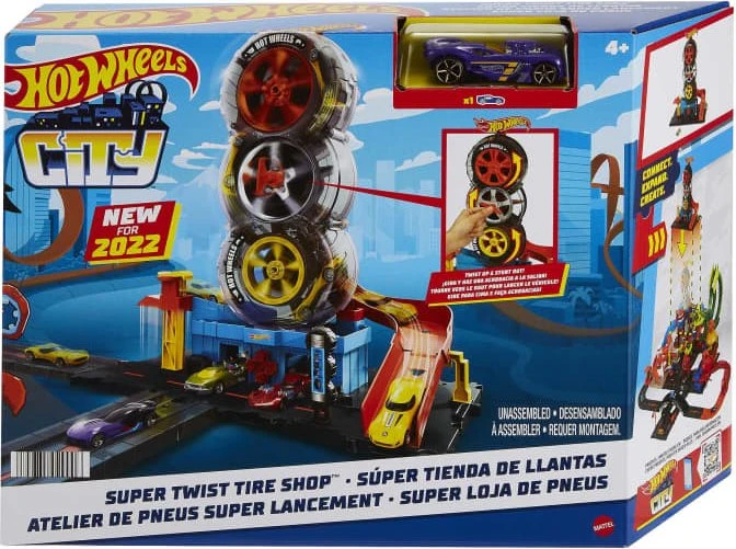Mattel Hot Wheels City Super Reifen Shop
