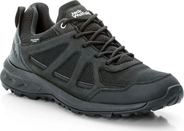 Jack Wolfskin Woodland 2 Texapore Low schwarz (Damen)