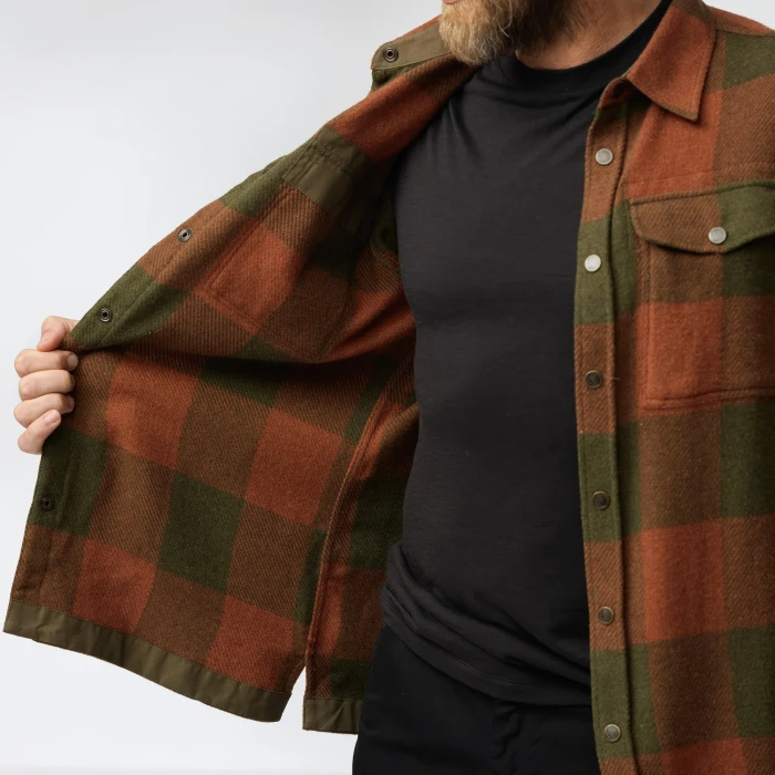 Fjällräven Canada Hemd langarm autumn leaf/laurel green (Herren)