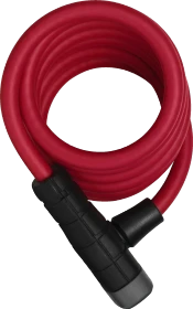ABUS Primo 5510K/180 + Halter SCMU Spiralkabelschloss, Schlüssel rot