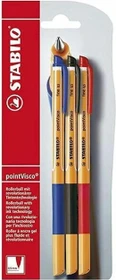 STABILO pointVisco Tintenroller (Mine) sortiert, 3er-Set, Blister