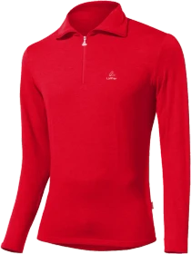 Löffler Midlayer Turtle Transtex Poloshirt langarm rot (Herren)