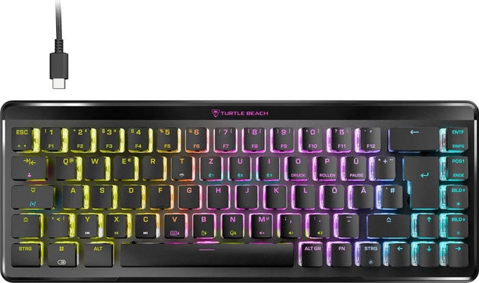Turtle Beach Vulcan II Mini Air, schwarz, LEDs RGB, TITAN II OPTICAL RED, USB/Bluetooth, DE
