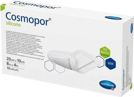 Hartmann Cosmopor silicone Wundverband steril, 10 x 20cm, 10 Stück