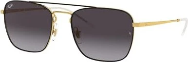 Ray-Ban RB3588 55mm poliert schwarz-gold/grau