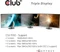 Club 3D Multi Stream Transport MST Hub, USB-C 3.0 auf 3x DisplayPort 1.4 Adapter Vorschaubild