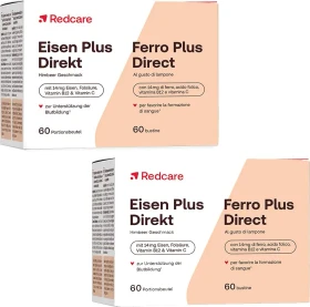 Redcare Eisen Plus Direkt Portionsbeutel, 120 Stück (2x 60 Stück)