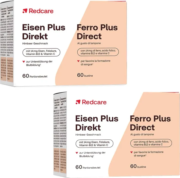 Redcare Eisen Plus Direkt Portionsbeutel, 120 Stück (2x 60 Stück)