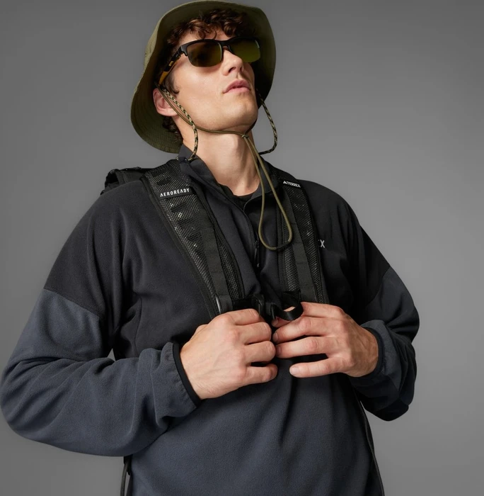 adidas Terrex Multi Climawarm Fleece Anorak black/carbon (Herren)