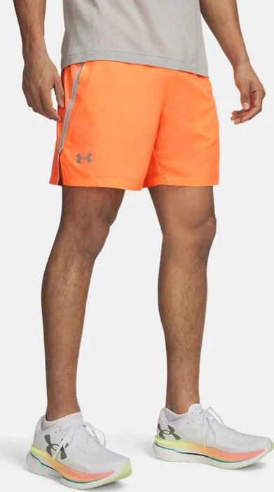 Under Armour Launch Laufhose kurz electric tangerine/titanium/reflective (Herren)