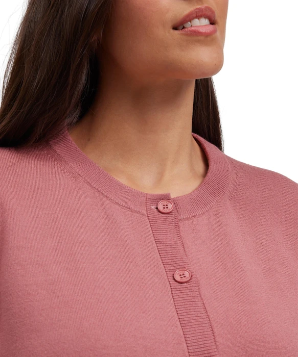 Falke Basic Apparel Cardigan Rundhals Strickjacke karkade (Damen)