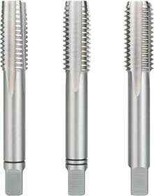 Ruko UNC DIN 352 HSS Nr. 5 Hand-Gewindebohrer, 12x40mm, 3 Stück