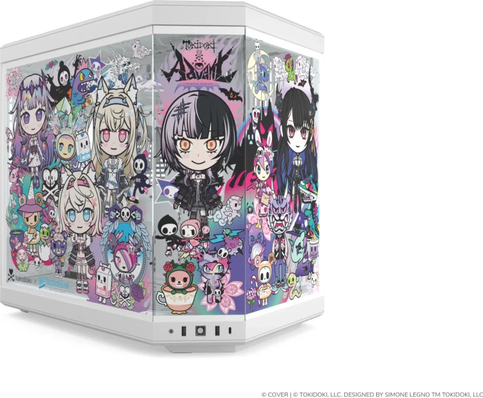 Hyte Y70 tokidoki x hololive English -Advent-, Glasfenster