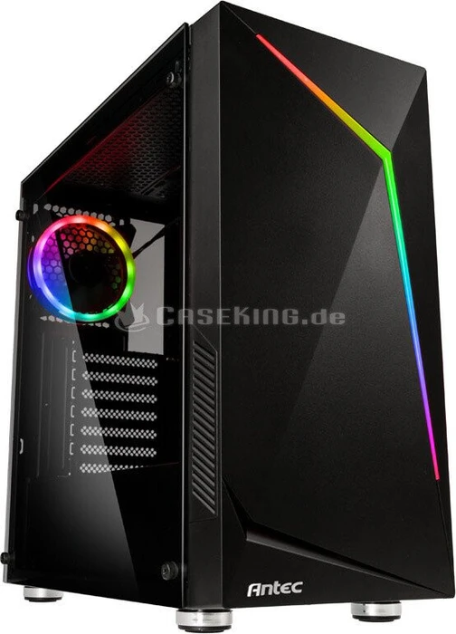 Antec NX300, schwarz, Glasfenster